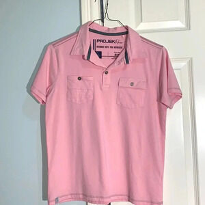 Projek Raw men t shirt size PS in pink color